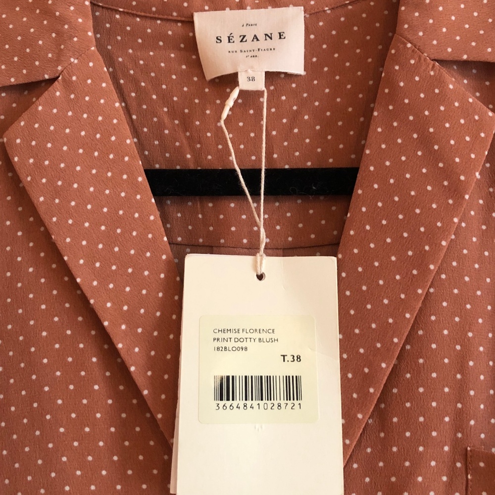 ❌SOLD❌ NWT Sezane Florence Shirt - Picture 4 of 5